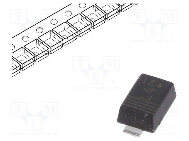 Schottky Rectifier, 40 V, 2 A, Single, SOD-123W, 2 Pins, 515 mV