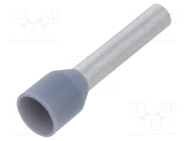 Tip: bootlace ferrule; 2.5mm2; crimped; for cable; insulated; grey