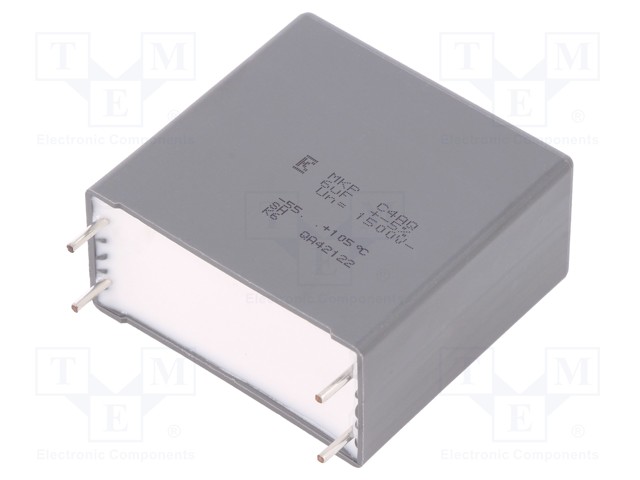 Capacitor: polypropylene; DC-Link; 6uF; ESR: 8mΩ; C4AQ; THT; ±5%