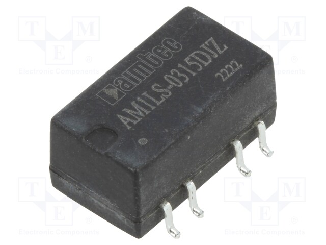 Converter: DC/DC; 1W; Uin: 2.97÷3.63V; Uout: 15VDC; Uout2: -15VDC