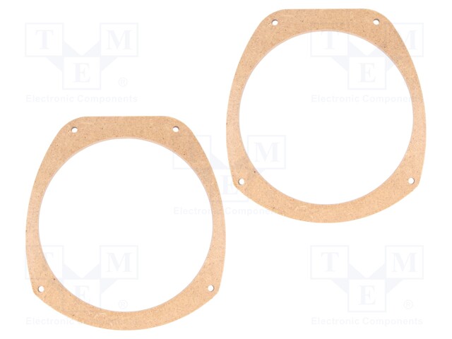 Spacer ring; MDF; 165mm; Land Rover; impregnated,varnished