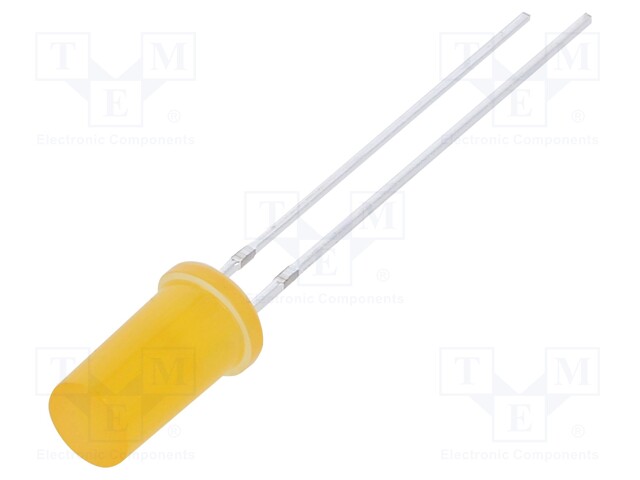 LED; 4.8mm; orange; 500÷750mcd; 180°; 20mA; 1.8÷2.6V; Front: flat