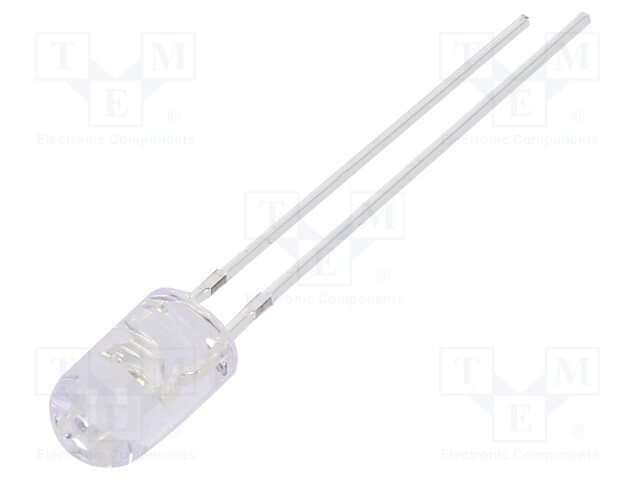 LED; 5mm; blue; 4200÷5800mcd; 30°; 20mA; 2.8÷3.6V; Front: convex