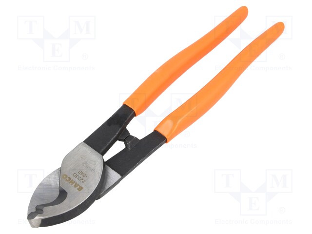 Pliers; side,cutting; forged,PVC coated handles; industrial