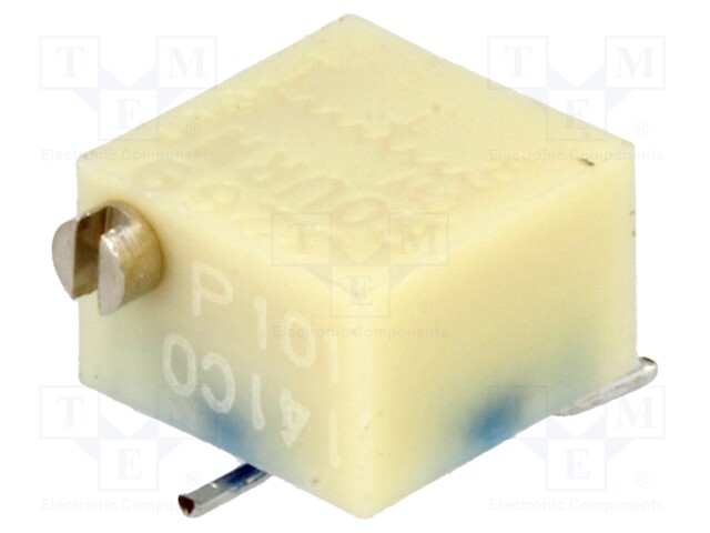 Potentiometer: mounting; multiturn; 100Ω; 250mW; SMD; ±10%; linear