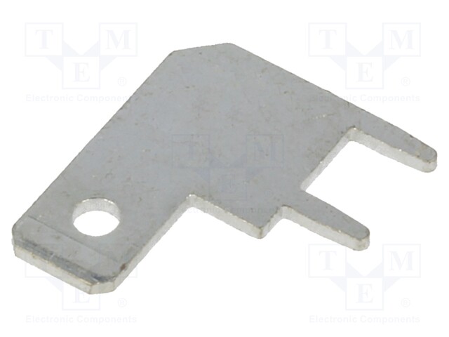 Terminal: flat; 5.2mm; 0.8mm; male; THT; brass; tinned; angled 90°