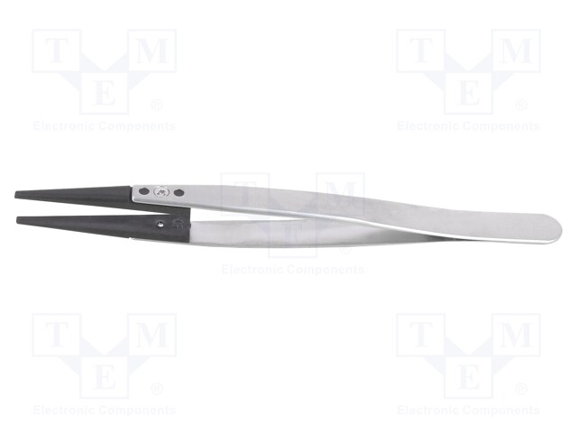 Tweezers; replaceable tips; Blade tip shape: flat; ESD