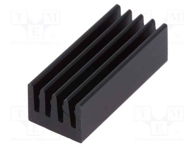 Heatsink: extruded; black; L: 19mm; W: 8mm; H: 6mm; 37K/W; aluminium