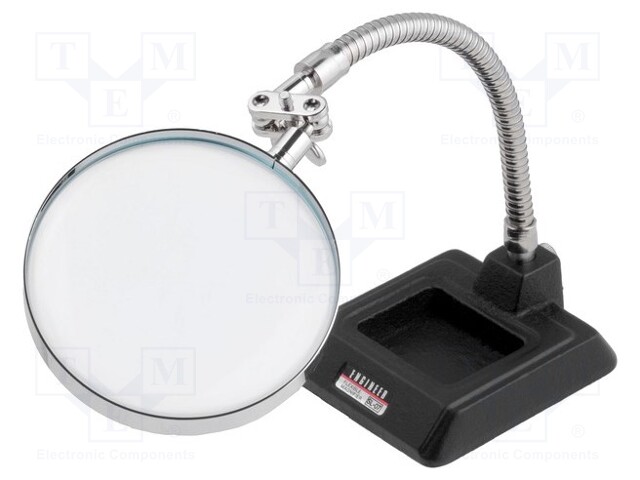 Desk magnifier; Mag: x2.5; Lens diam: 90mm