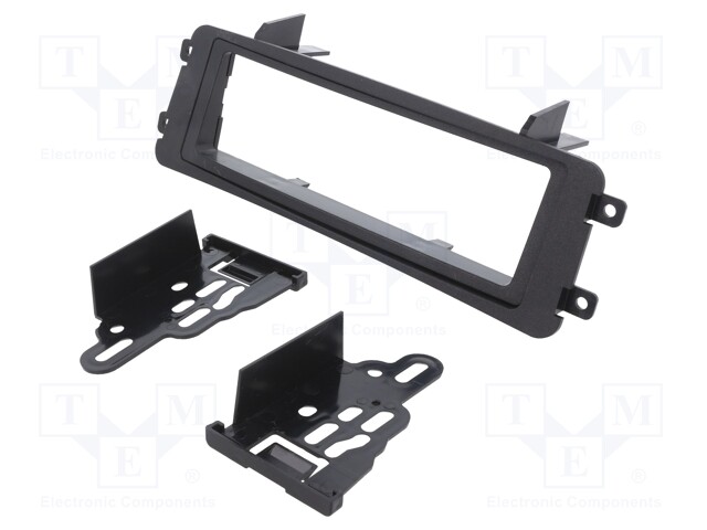 Radio mounting frame; Mitsubishi; 1 DIN; black