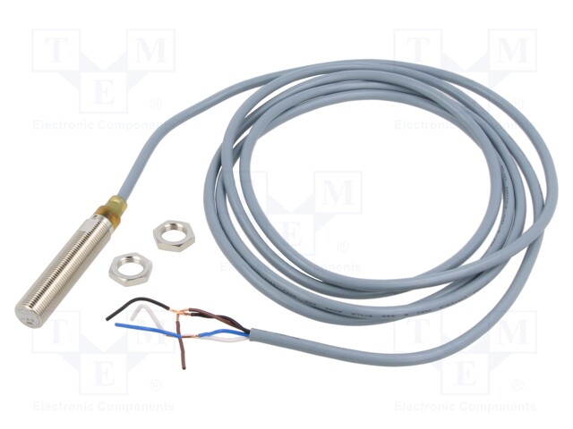 Sensor: inductive; 0÷2mm; 10÷36VDC; M12; Connection: lead 2m; IP67