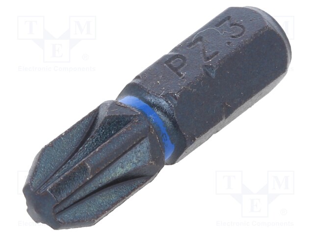 Screwdriver bit; Pozidriv®; PZ3; Overall len: 25mm; Torsion