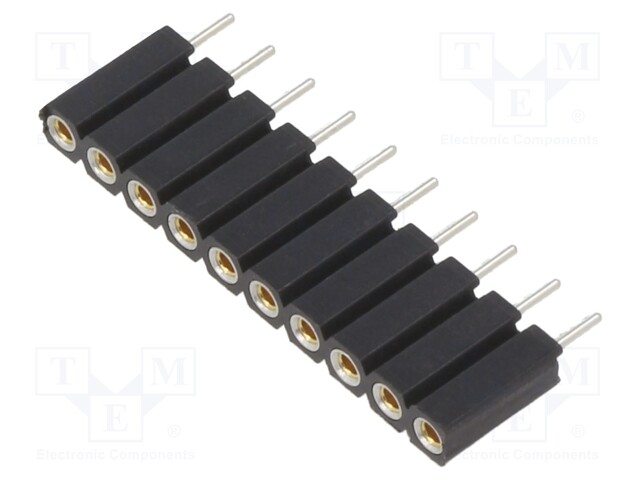 Socket; pin strips; female; PIN: 10; straight; 2.54mm; THT; 1x10