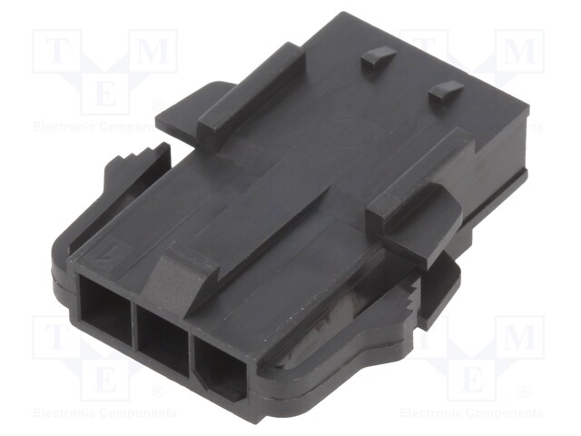 Connector: wire-board; Colour: black; plug; male; -40÷105°C; PIN: 3