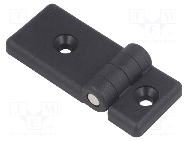 Hinge; Width: 30mm; technopolymer (PA); black; H: 36mm