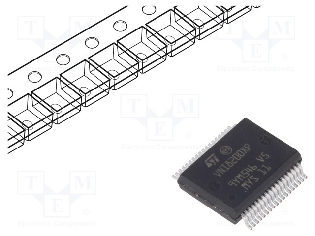 Driver; high-side; 700mA; Channels: 8; PowerSSO36; Package: tube