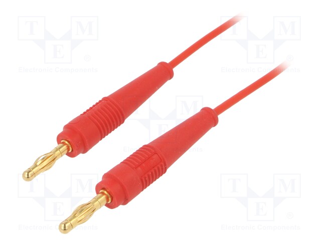 Test lead; 60VDC; 30VAC; 19A; 4mm banana plug-4mm banana plug