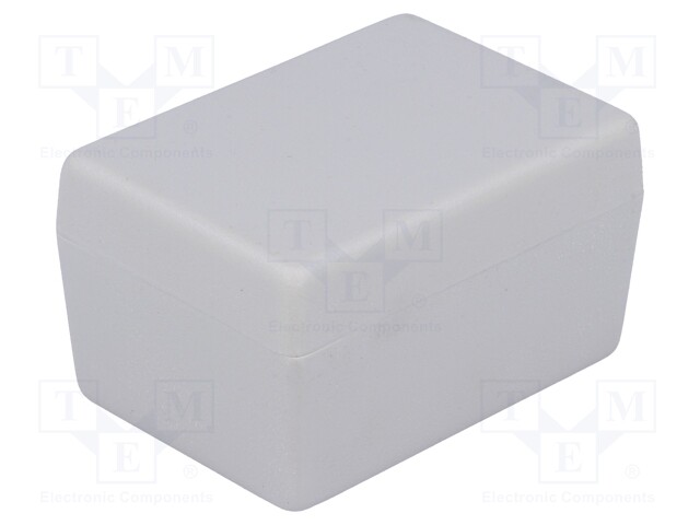 Enclosure: multipurpose; X: 47mm; Y: 66mm; Z: 38mm; polystyrene; grey