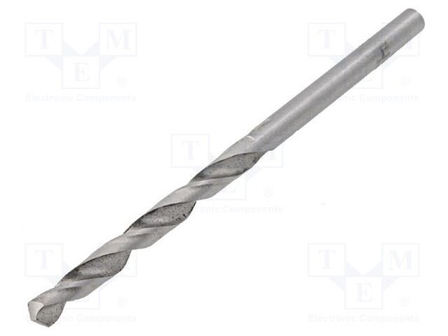 Drill bit; for metal; Ø: 3mm; HSS; Features: hardened