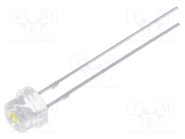 LED; 4.8mm; green (fluorescent green); 1600-1900mcd; 6.5-7.2lm