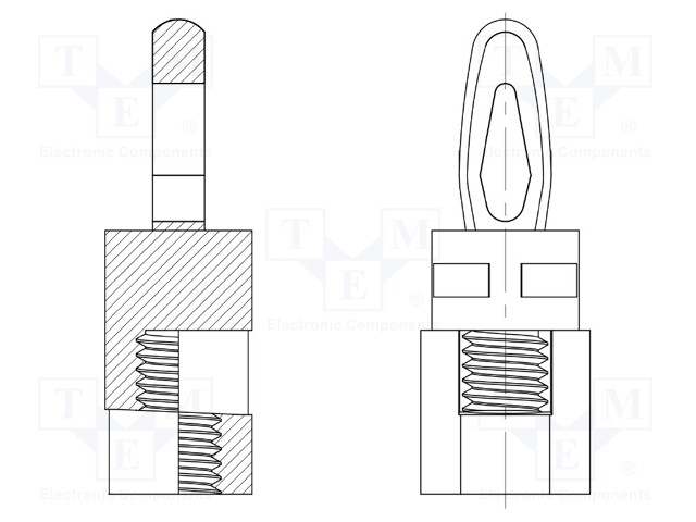 PCB distance; polyamide 66; L: 22.2mm; Colour: natural; UL94V-2