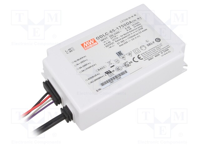 Power supply: switched-mode; Communication: DALI; LED; 63W; IP67