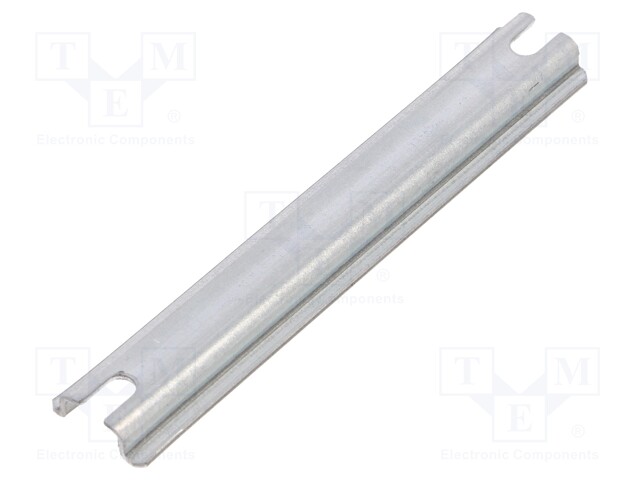 DIN rail; steel; W: 15mm; L: 88mm; ALN061005; Plating: zinc