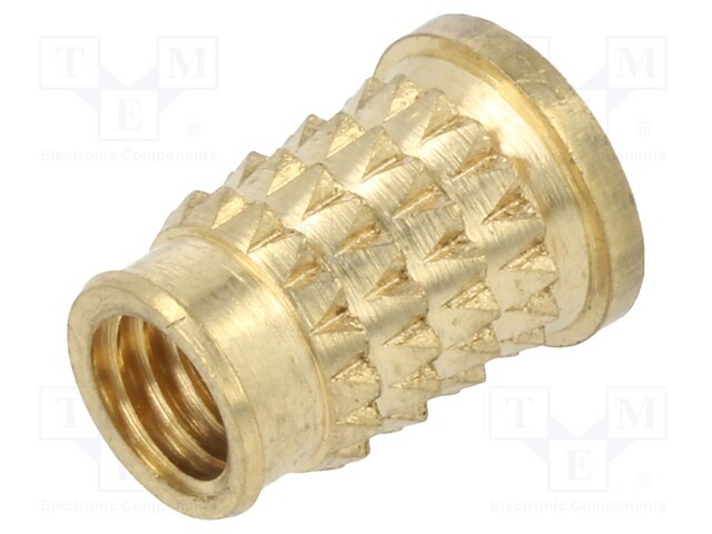 Threaded insert; brass; M5; BN: 37901; L: 10.1mm; MULTISERT®