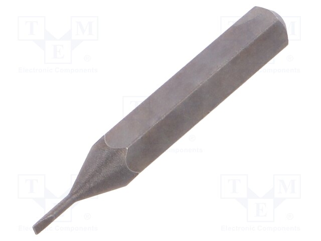 Screwdriver bit; slot; 0,8x0,2mm; Overall len: 28mm; Series: MICRO