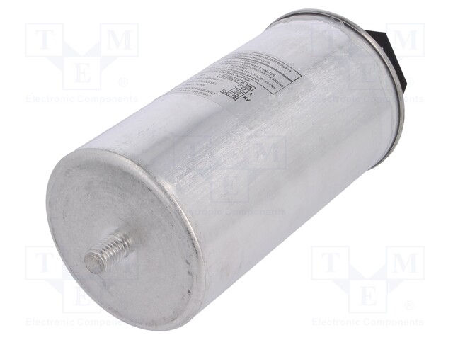 Capacitor: polypropylene; three phase; Q@50Hz: 10kVAR; 440VAC; 17A