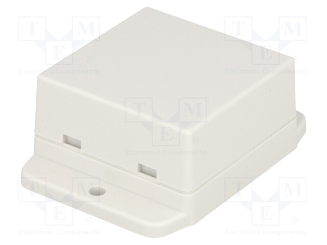 Enclosure: multipurpose; X: 50.4mm; Y: 50mm; Z: 27mm; ABS; white
