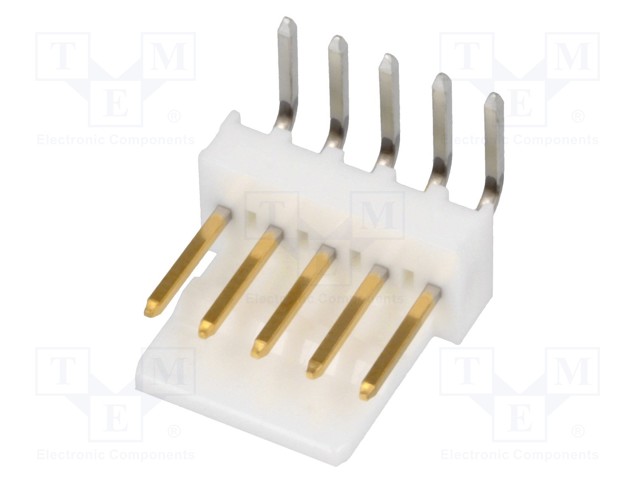 Socket; wire-board; male; KK 254; 2.54mm; PIN: 5; THT; 4A; Layout: 1x5