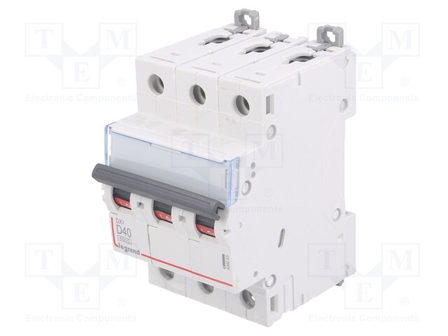 Circuit breaker; 400VAC; Inom: 40A; Poles: 3; DIN; Charact: D; 6kA