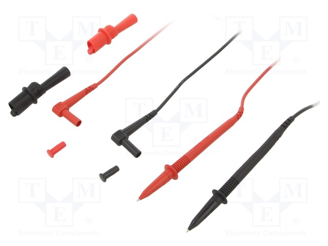 Test acces: kit; 1m; test leads ( 2pcs.),aligator clip x2; 4mm