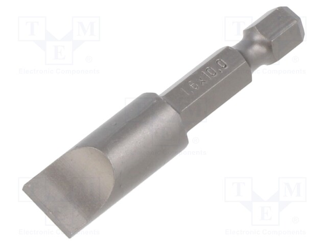 Screwdriver bit; slot; 10,0x1,6mm; Overall len: 50mm