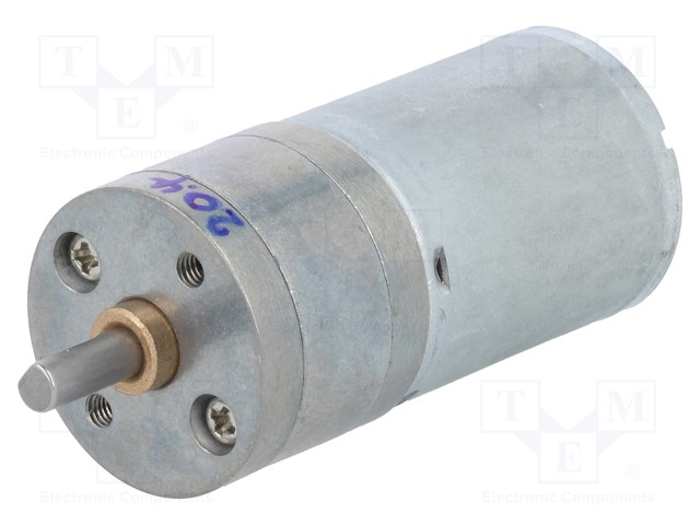 Motor: DC; with gearbox; HP; 12VDC; 5.6A; Shaft: D spring; 500rpm