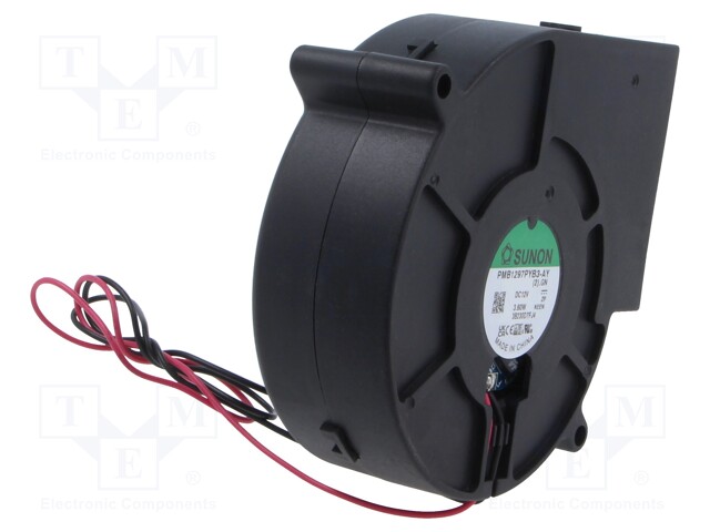 Fan: DC; blower; 12VDC; 97.2x94.4x33mm; 38.06m3/h; 50dBA; Len: 3m