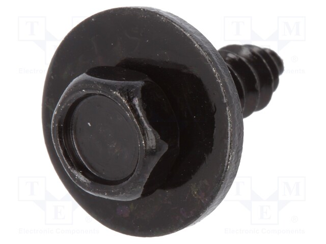 Screw; 10pcs; universal; OEM: 51131823634; L: 15mm; steel; black