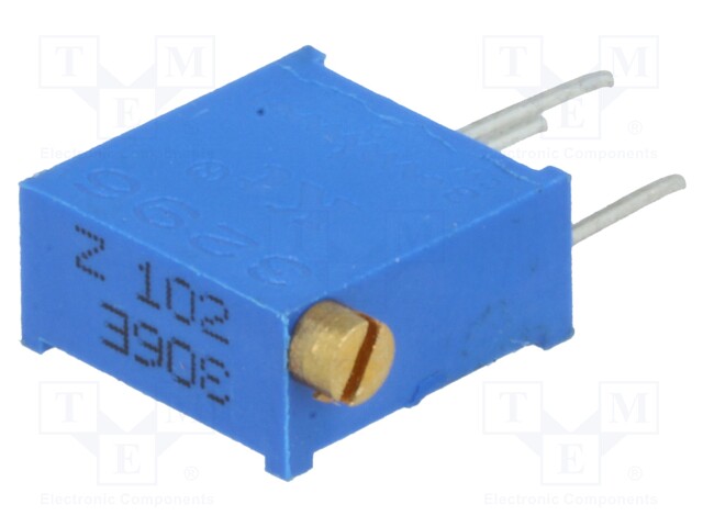 Potentiometer: mounting; multiturn; 1kΩ; 500mW; THT; ±10%; linear