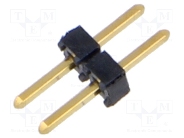 Connector: pin strips; male; PIN: 4; 2mm; gold-plated; THT; straight