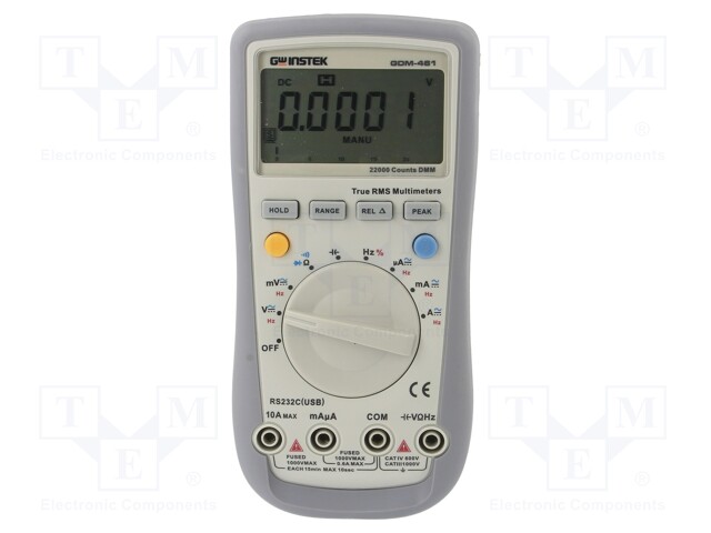 Digital multimeter; LCD (22000),bargraph; Bargraph: 46segm.