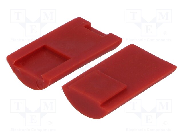 End piece; Colour: red; Series: Contractor