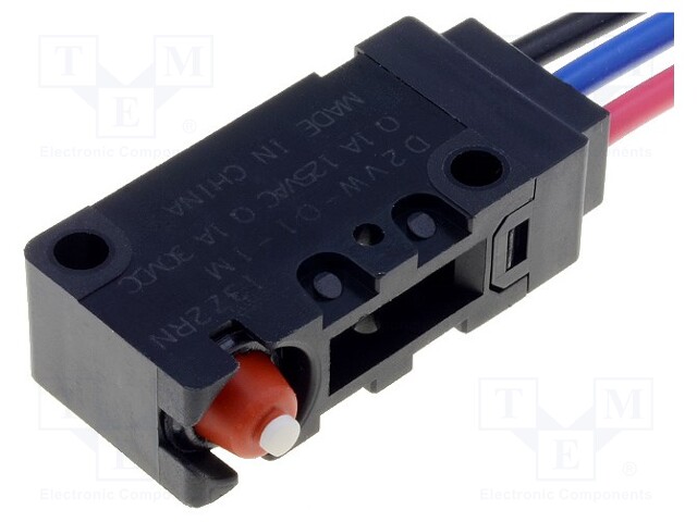 Microswitch SNAP ACTION; without lever; SPDT; 0.1A/125VAC; Pos: 2