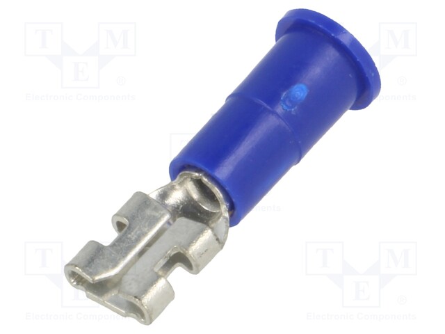 Terminal: flat; 4.8mm; 0.5mm; female; crimped; for cable; insulated