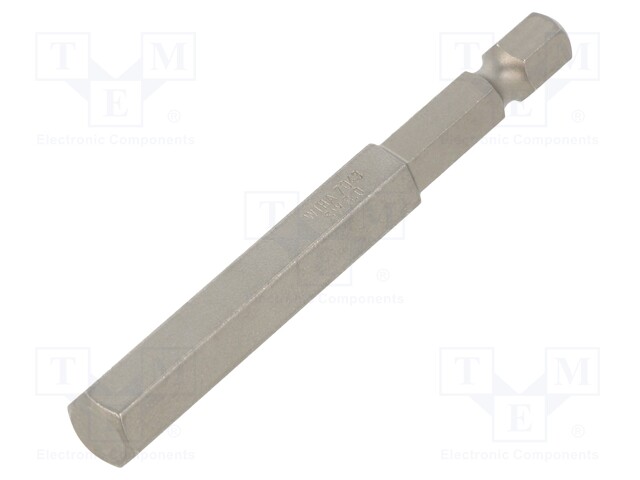 Screwdriver bit; Allen hex key; HEX 8mm; Overall len: 70mm