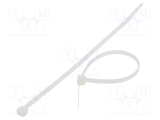 Cable tie; L: 185mm; W: 4.8mm; polyamide; 222N; natural; Ømax: 44mm