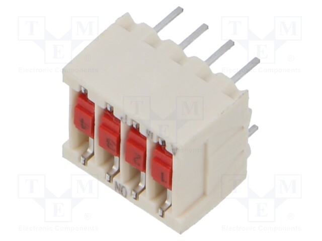 Switch: DIP-SWITCH; Pos: 2; SPST; Illumin: none; Mounting: THT