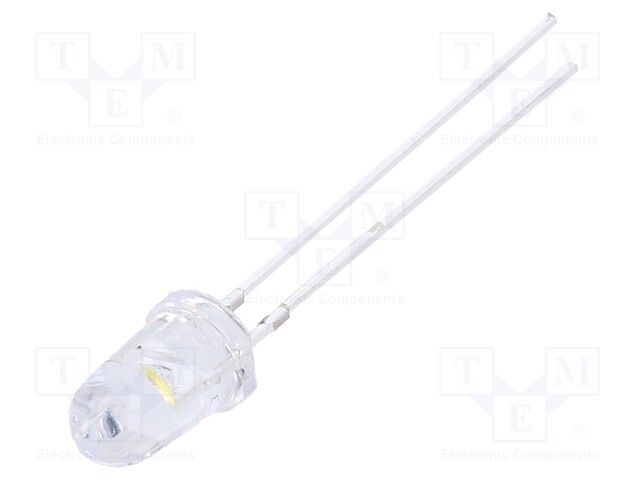 LED; 5mm; white warm; 12000÷14400mcd; 30°; 20mA; 2.9÷3.4V; 102mW