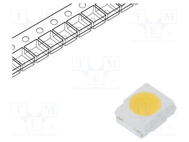 LED; SMD; 3528,PLCC2; white neutral; 5÷9lm; 3760-4330K; 90; 120°