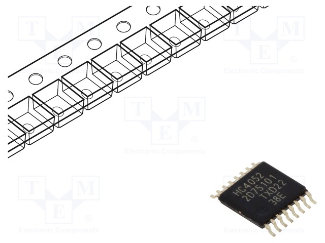 IC: digital; analog,demultiplexer,multiplexer; Ch: 2; IN: 1; CMOS